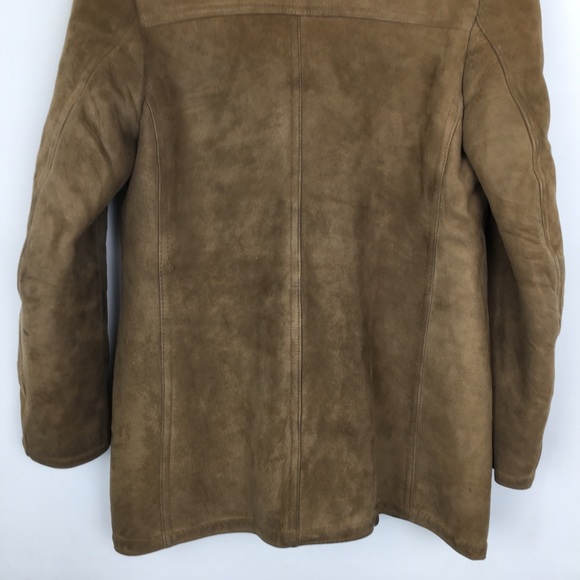 Vintage Women’s Shearling Coat Genuine Suede Leather Penny Lane Style Western - Picture 9 of 17